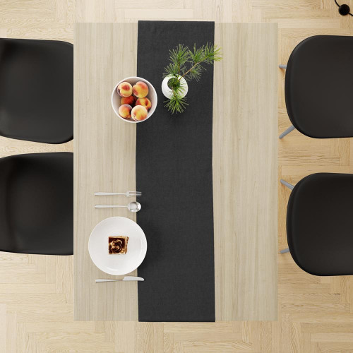 DIMcol ΤΡΑΒΕΡΣΑ ΑΛΕΚΙΑΣΤΗ ΕΝΗΛ Cott/Pol 70/30 40X180 Panama  Black