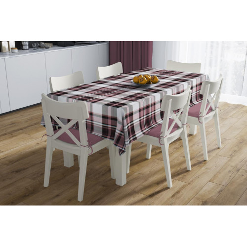 DIMcol ΚΑΡΕ ΑΛΕΚΙΑΣΤΟ ΕΝΗΛ Cott/Pol 70/30 90X90 Tartan 494 Rotten Apple