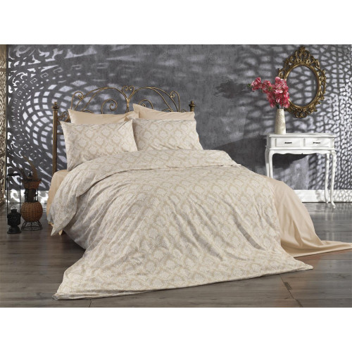 DIMcol ΣΕΝΤΟΝΙΑ ΕΜΠΡΙΜΕ ΣΕΤ 3 τεμ ΕΝΗΛ Cott/Pol 70/30 160Χ240 Οφηλία 275 Beige