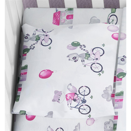 ΜΑΞΙΛΑΡΟΘΗΚΗ ΕΜΠΡΙΜΕ bebe Bicycle 416 35Χ45 White-Bordeaux Cotton 100%