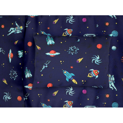 ΜΑΞΙΛΑΡΟΘΗΚΗ ΕΜΠΡΙΜΕ bebe Space 189 35Χ45 Blue Cotton 100%