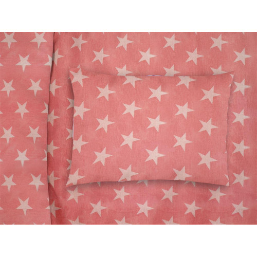 ΜΑΞΙΛΑΡΟΘΗΚΗ ΕΜΠΡΙΜΕ bebe Star 34 35Χ45 Coral Cotton 100%
