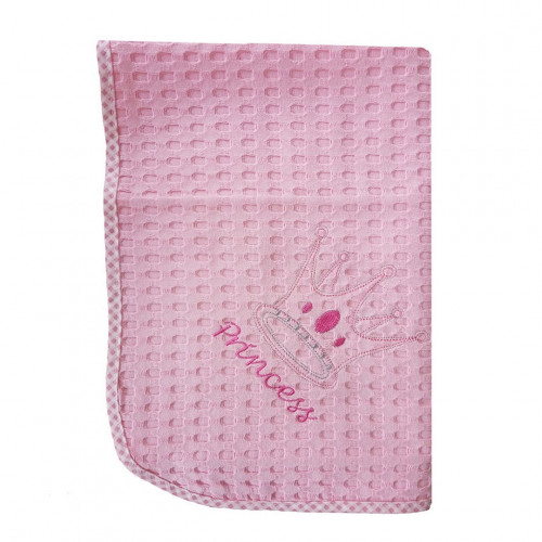 DIMcol ΚΟΥΒΕΡΤΑ ΠΙΚΕ ΒΡΕΦ Cotton 100% 100Χ160 PRINCESS 35 ΡΟΖ 1210414201503526