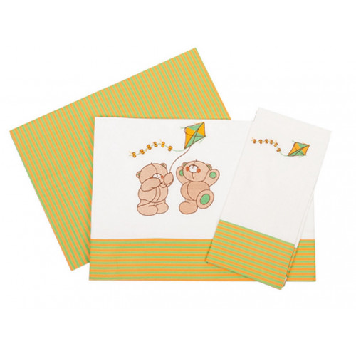 DIMcol ΣΕΝΤΟΝΙΑ ΣΕΤ 3 τεμ ΒΡΕΦ Cotton 100% 120Χ170 ΧΑΡΤΑΕΤΟΣ 91 ΛΑΧ/ΠΟΡΤ/ΛΕΥΚΟ 1212614605809131