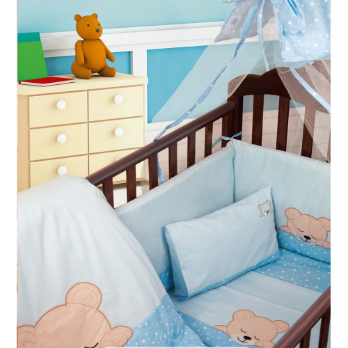 DIMcol ΠΑΝΤΑ ΒΡΕΦ Cotton 100% 0,40X1,92 SLEEPING BEARS CUB 13 ΣΙΕΛ 1214116701701328