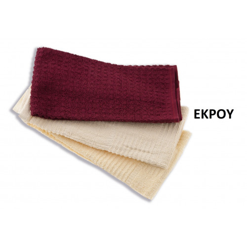 DIMcol Πετσέτα Frotte κουζίνας Cotton 100% 40Χ70 ΕΚΡΟΥ 1331812800000005