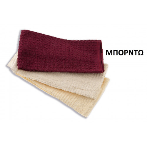 DIMcol Πετσέτα Frotte κουζίνας Cotton 100% 40Χ70 Burgundy 1331812800000023