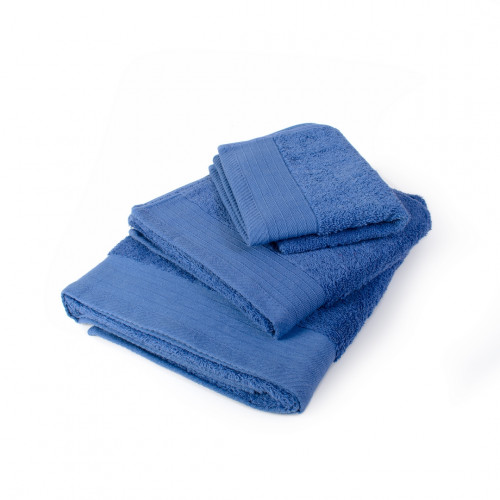 DIMcol ΠΕΤΣΕΤΑ ΣΕΤ 3 τεμ ΕΝΗΛ Cotton 100% 40Χ60,50Χ100,80Χ150 ΠΕΝΙΕ 500 gsm  ΜΠΛΕ 1332218104600022