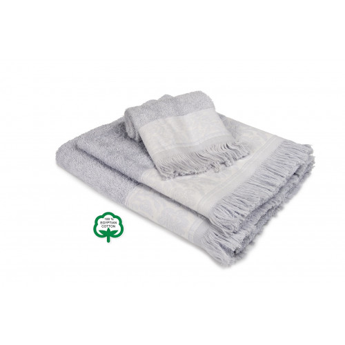 DIMcol ΠΕΤΣΕΤΑ ΣΕΤ 3 τεμ ΕΝΗΛ Cotton 100% 30X50,50X90,70X140 Νέμεσις 14 ΓΚΡΙ 1432215731001404