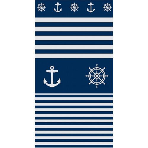 DIMcol ΠΕΤΣΕΤΑ ΘΑΛΑΣΣΗΣ ΒΕΛΟΥΤΕ ΕΝΗΛ Cotton 100% 90X170 Ζακάρ Αιγυπτιακή 420 gr 43 1433716415004300