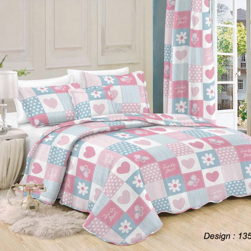 DIMcol ΚΟΥΒΕΡΛΙ ΣΕΤ 3 τεμ ΕΝΗΛ Microfiber 220Χ240 ΕΜΠΡΙΜΕ 135 1535035515713500