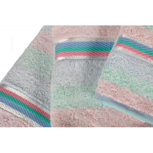 DIMcol ΠΕΤΣΕΤΑ ΣΕΤ 3 τεμ ΕΝΗΛ Cotton 100% 30X50,50X90,100X150  01 Multi Rainbow