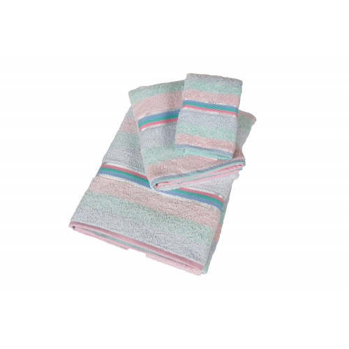DIMcol ΠΕΤΣΕΤΑ ΣΕΤ 3 τεμ ΕΝΗΛ Cotton 100% 30X50,50X90,100X150  01 Multi Rainbow
