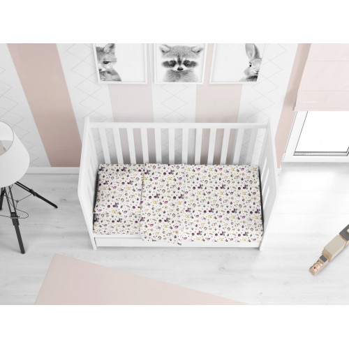 DIMcol ΠΑΠΛΩΜΑΤΟΘΗΚΗ ΕΜΠΡΙΜΕ ΒΡΕΦ Flannel Cotton 100% 120Χ160 Baby 01 1915757607700100