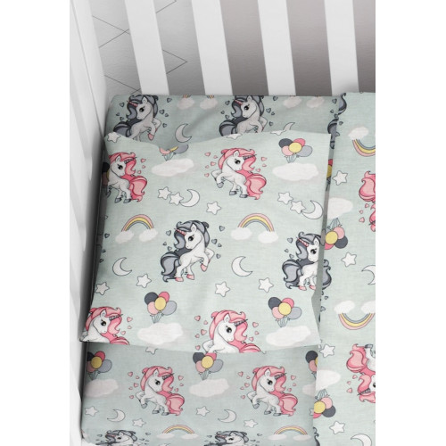 DIMcol ΜΑΞΙΛΑΡΟΘΗΚΗ ΕΜΠΡΙΜΕ ΒΡΕΦ Cotton 100% 35Χ45 UNICORN 106 Green 1915817706410681