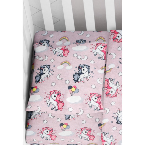DIMcol ΜΑΞΙΛΑΡΟΘΗΚΗ ΕΜΠΡΙΜΕ ΒΡΕΦ Cotton 100% 35Χ45 UNICORN 107 Lila 1915817706410774