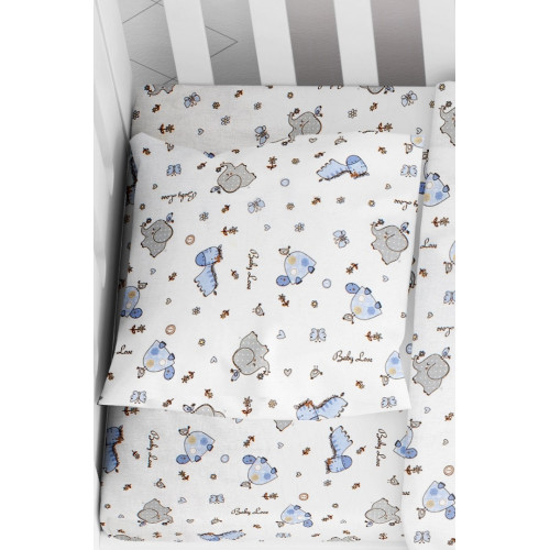 DIMcol ΜΑΞΙΛΑΡΟΘΗΚΗ ΕΜΠΡΙΜΕ ΒΡΕΦ Cotton 100% 35Χ45 Elephant 174 Blue 1915817707117470