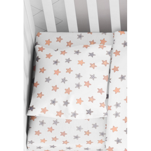 DIMcol ΜΑΞΙΛΑΡΟΘΗΚΗ ΕΜΠΡΙΜΕ ΒΡΕΦ Cotton 100% 35Χ45 Star 103 Grey 1915817707310372