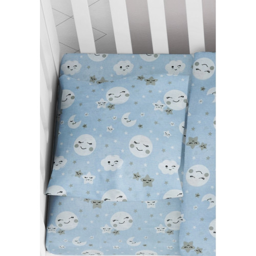 DIMcol ΜΑΞΙΛΑΡΟΘΗΚΗ ΕΜΠΡΙΜΕ ΒΡΕΦ Cotton 100% 35Χ45 Smile 81 Blue 1915817708008170