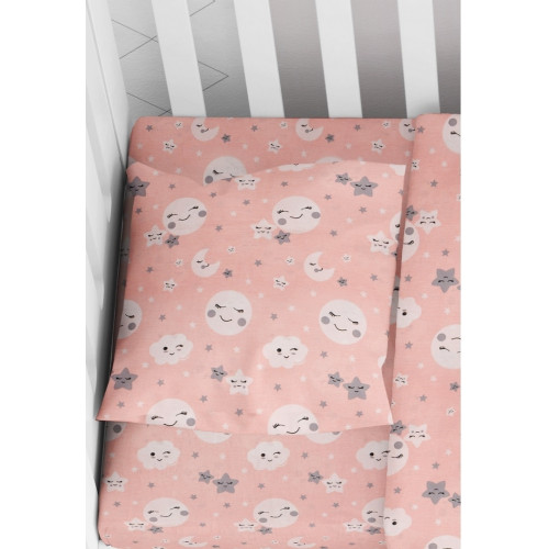 DIMcol ΜΑΞΙΛΑΡΟΘΗΚΗ ΕΜΠΡΙΜΕ ΒΡΕΦ Cotton 100% 35Χ45 Smile 82 Coral 1915817708008283