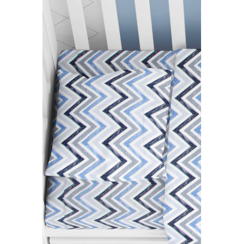 DIMcol ΜΑΞΙΛΑΡΟΘΗΚΗ ΕΜΠΡΙΜΕ ΒΡΕΦ Cotton 100% 35Χ45 Zic Zac 140 1915817710114000