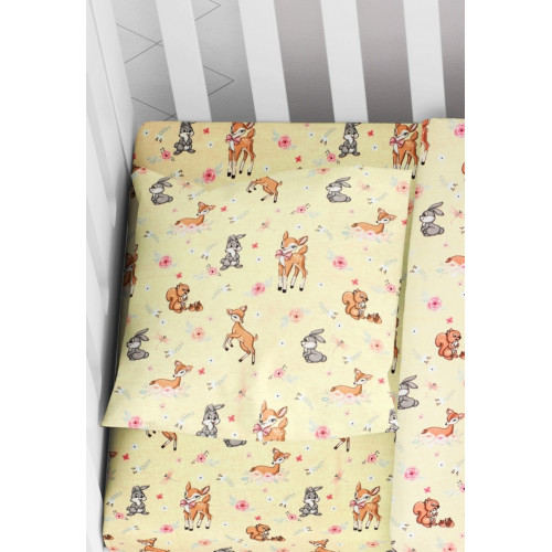 DIMcol ΜΑΞΙΛΑΡΟΘΗΚΗ ΕΜΠΡΙΜΕ ΒΡΕΦ Cotton 100% 35Χ45 Ελαφάκι 115 Ecru 1915817715911578