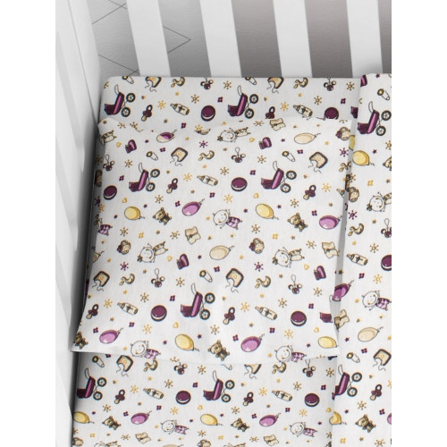 DIMcol ΜΑΞΙΛΑΡΟΘΗΚΗ ΕΜΠΡΙΜΕ ΒΡΕΦ Flannel Cotton 100% 35Χ45 Baby 01 1915857707700100