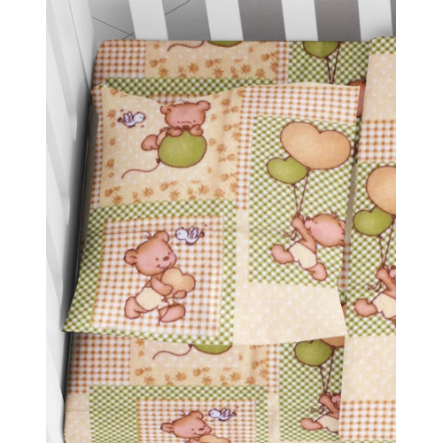 DIMcol ΜΑΞΙΛΑΡΟΘΗΚΗ ΕΜΠΡΙΜΕ ΒΡΕΦ Flannel Cotton 100% 35Χ45 Baloon 76 Beige 1915857708307680