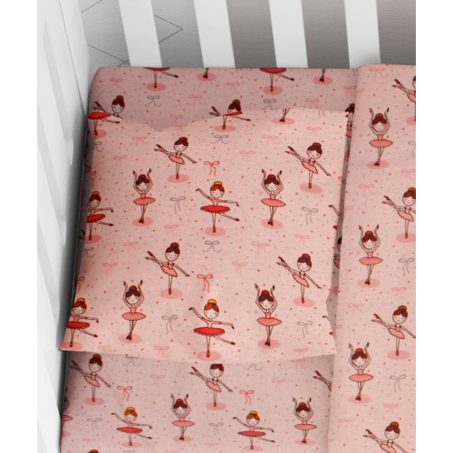 DIMcol ΜΑΞΙΛΑΡΟΘΗΚΗ ΕΜΠΡΙΜΕ ΒΡΕΦ Flannel Cotton 100% 35Χ45 Μπαλαρίνα 165 Coral