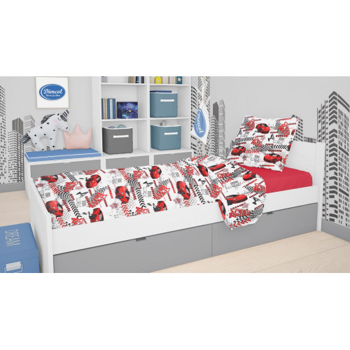 DIMcol ΠΑΠΛΩΜΑΤΟΘΗΚΗ ΕΜΠΡΙΜΕ ΠΑΙΔ Cott/Pol 70/30 160Χ240 Speed Racer 290 Rotary Print 1925785225029098