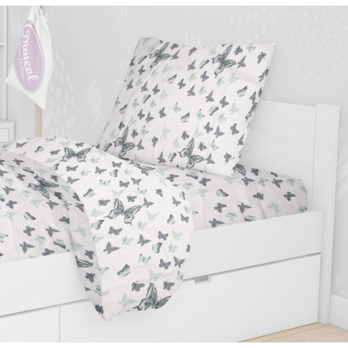 DIMcol ΜΑΞΙΛΑΡΟΘΗΚΗ ΕΜΠΡΙΜΕ ΠΑΙΔ Cotton 100% 50Χ70 Butterfly 57 Green 1925813107205781