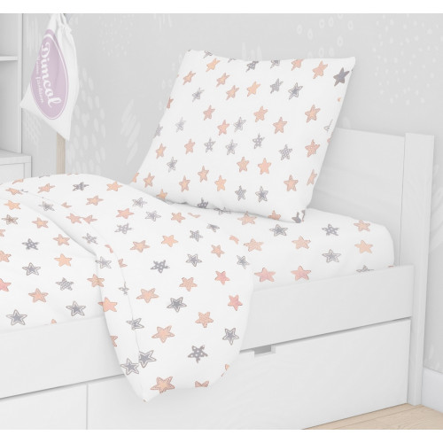 DIMcol ΜΑΞΙΛΑΡΟΘΗΚΗ ΕΜΠΡΙΜΕ ΠΑΙΔ Cotton 100% 50Χ70 Star 103 Grey 1925813107310372