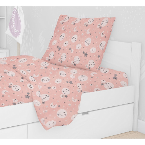 DIMcol ΜΑΞΙΛΑΡΟΘΗΚΗ ΕΜΠΡΙΜΕ ΠΑΙΔ Cotton 100% 50Χ70 Smile 82 Coral 1925813108008283