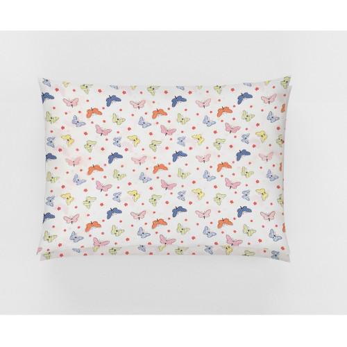 DIMcol ΜΑΞΙΛΑΡΟΘΗΚΗ ΕΜΠΡΙΜΕ ΠΑΙΔ Flannel Cotton 100% 50Χ70 Butterfly 49 Rotary Print 1925853107204998