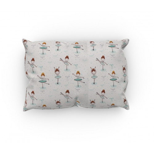 DIMcol ΜΑΞΙΛΑΡΟΘΗΚΗ ΕΜΠΡΙΜΕ ΠΑΙΔ Flannel Cotton 100% 50Χ70 Μπαλαρίνα 166 Green