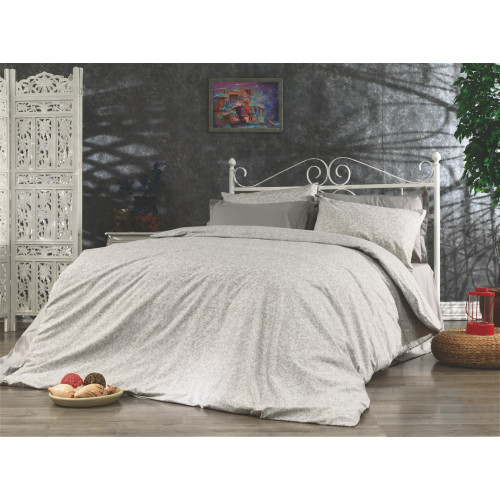 DIMcol ΣΕΝΤΟΝΙΑ ΕΜΠΡΙΜΕ ΣΕΤ 3 τεμ ΕΝΗΛ Cott/Pol 70/30 160Χ240 Αρετή 271 Grey 1934685240827172