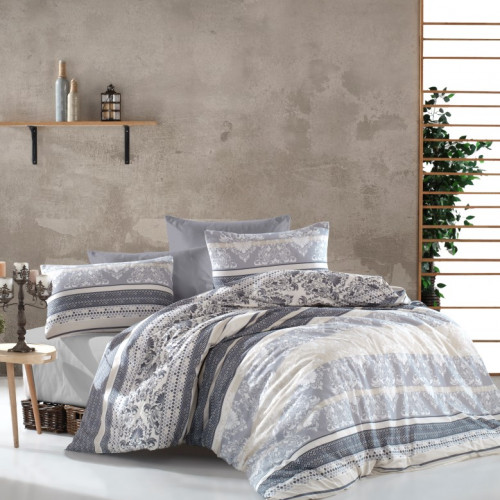 DIMcol ΣΕΝΤΟΝΙΑ ΕΜΠΡΙΜΕ ΣΕΤ 4 τεμ ΕΝΗΛ Cott/Pol 70/30 220Χ240 Ανδρομάχη 317 Grey