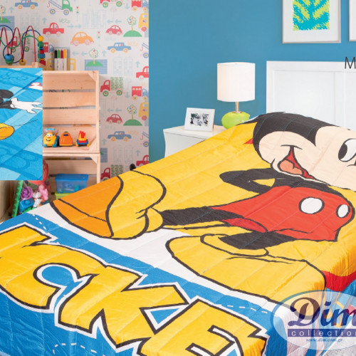 DISNEY DIMcol ΠΑΠΛΩΜΑ ΠΑΙΔ Microfiber 160Χ250 MICKEY 26 Digital Print 2121535301002699