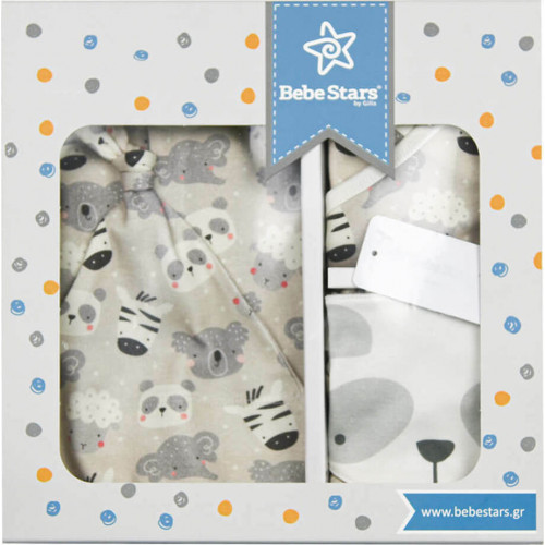 ΣΕΤ ΔΩΡΟΥ 5 ΤΕΜΑΧΙΩΝ BEBE STARS PANDA 6-9M 3129-1