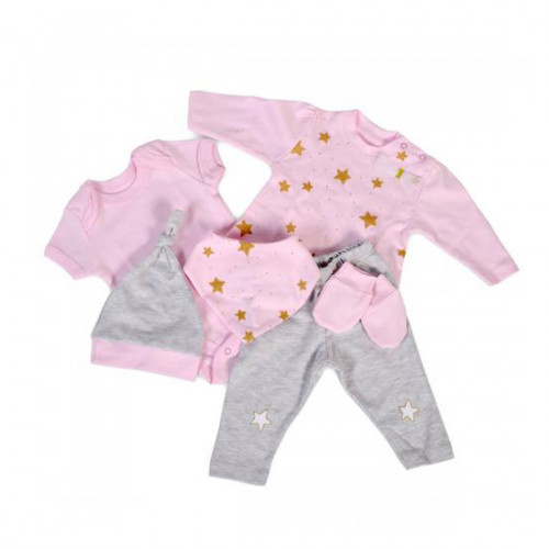CANGAROO ΣΕΤ ΔΩΡΟΥ 6 ΤΕΜΑΧΙΩΝ ΓΙΑ ΝΕΟΓΕΝΝΗΤΟ ΜΩΡΟ NEWBORN STAR GIRL 3800146266806