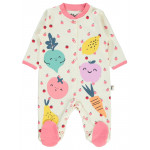 Η φωτογραφία δείχνει Ύφασμα - Υλικό: InterlockΜανίκι - Παντελόνι: Μποτάκια κάτωΤύπος γιακά: ΛαιμόκοψηΓένος: ΜωρόΑναλογία υφάσματος: (%100 βαμβάκι)