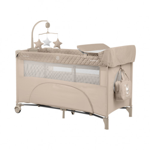 KIKKA BOO ΠΑΡΚΟΚΡΕΒΑΤΟ 2 ΕΠΙΠΕΔΩΝ NIGHTY NIGHT BEIGE 31003010119