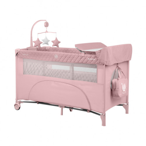 KIKKA BOO ΠΑΡΚΟΚΡΕΒΑΤΟ 2 ΕΠΙΠΕΔΩΝ NIGHTY NIGHT PINK 31003010121