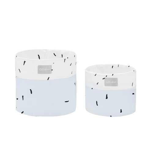 KIKKA BOO ΚΑΛΑΘΙΑ ΑΠΟΘΗΚΕΥΣΗΣ ΒΡΕΦΙΚΩΝ ΕΙΔΩΝ ΣΕΤ 2ΤΕΜ 18CM &14CM BEAR WITH ME BLUE 31108030039