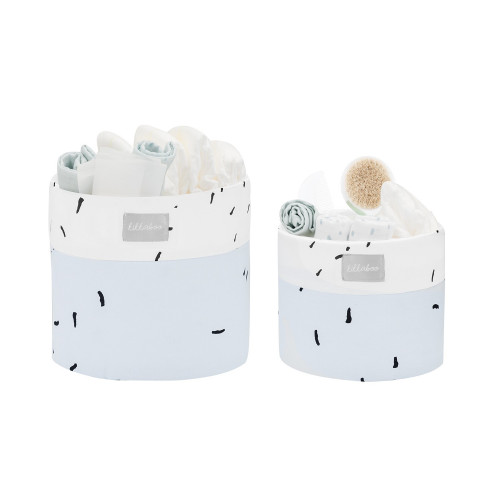 KIKKA BOO ΚΑΛΑΘΙΑ ΑΠΟΘΗΚΕΥΣΗΣ ΒΡΕΦΙΚΩΝ ΕΙΔΩΝ ΣΕΤ 2ΤΕΜ 18CM &14CM BEAR WITH ME BLUE 31108030039