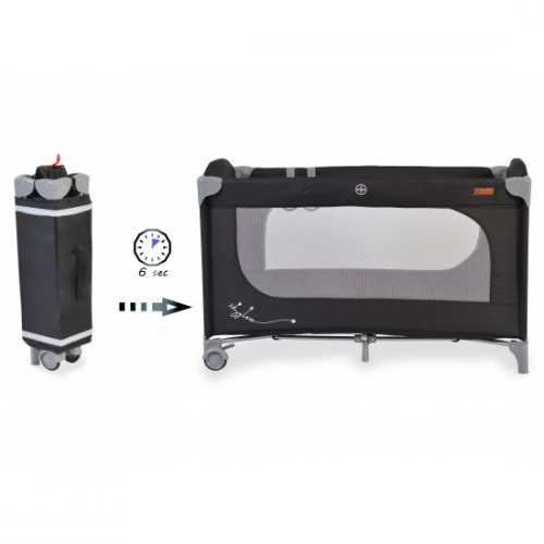 CANGAROO ΠΤΥΣΣΟΜΕΝΟ ΠΑΡΚΟΚΡΕΒΑΤΟ 1 ΕΠΙΠΕΔΟΥ SKYGLOW BLACK 3800146248932 