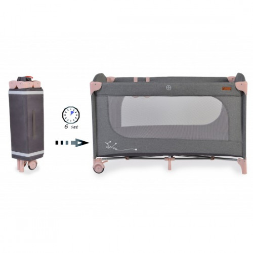 CANGAROO ΠΤΥΣΣΟΜΕΝΟ ΠΑΡΚΟΚΡΕΒΑΤΟ 1 ΕΠΙΠΕΔΟΥ SKYGLOW PINK 3800146248918 