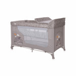 ΠΑΡΚΟΚΡΕΒΑΤΟ 2 ΕΠΙΠΕΔΩΝ ΤΗΣ ΕΤΑΙΡΕΙΑΣ LORELLI ΜΕ ΑΦΑΙΡΟΥΜΕΝΗ ΑΛΛΑΞΙΕΡΑΑΝΑΛΥΤΙΚΑ ΧΑΡΑΚΤΗΡΙΣΤΙΚΑ:Δεύτερο επίπεδο με φερμουάρ Ρόδες απο την μία μεριά για εύκολη μετακίνησηΑλλαξιέρα για αλλαγή πάναςΣτρώμα κατάλληλο μόνο για παιχνίδιΠλευρικό άνοιγμα με φερμουάρΠτυσσόμενο στο μικρό μέγεθοςΣύστημα απο