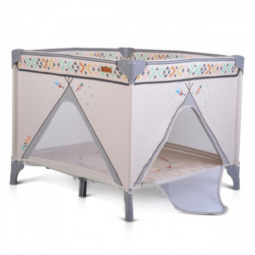  ΠΑΡΚΟΚΡΕΒΑΤΟ MONI CANGAROO PLAY YARD BOHO BEIGE 3800146248369 
