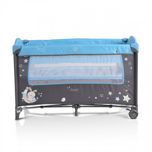 ΠΑΡΚΟΚΡΕΒΑΤΟ 2 ΕΠΙΠΕΔΩΝ MONI CANGAROO SLEEPY BLUE 3800146248604 